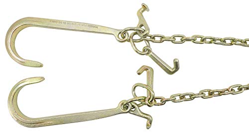 מוצרי Mytee 5/16 x 2 'G70 V-Chain Bridle עם ווים של 15 Wears J גדול, T- Hook, J-Hook & Grab Wears for Thing