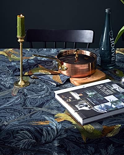נביס מלבן שולחן בד, ויליאם מוריס ג ' ונגל זמיר שולחן כיסוי, יד-מסך מודפס עשיר צבע שולחן כיסוי,לעיצוב בית,מקורה