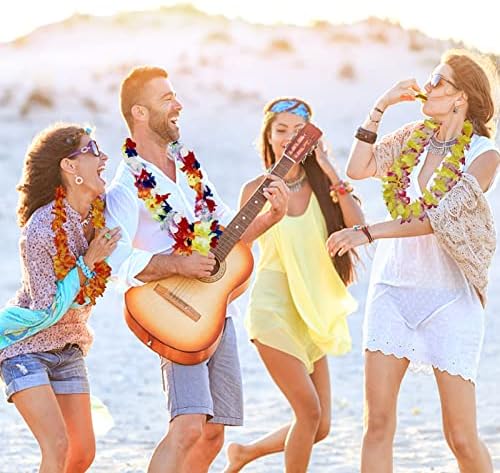 100 ספירות הוואי לייס בתפזורת, טרופי ואאו הוואי לייס עבור ואאו נושאים מסיבת קישוטים, הוואי חוף המפלגה טובות