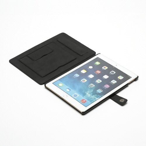Zenus Z5264IPA2 iPad Air 2 מקרה עם פונקציית מעמד, יומן אותיות, שחור, סוג יומן