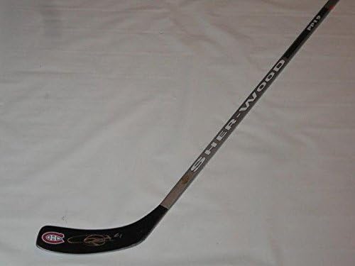 ג'ונתן דרואין חתום על מקל הוקי מונטריאול קנדינס חתימה - מקלות NHL עם חתימה