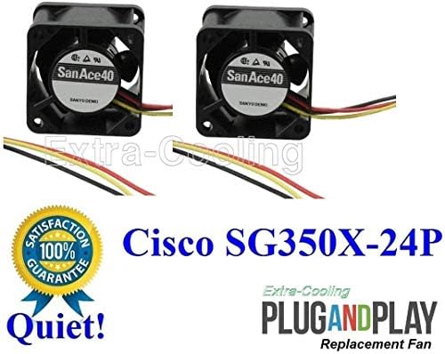 קירור גרסה שקטה במיוחד מאווררי החלפה תואמים למאוורר Cisco SG350X-24P