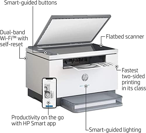HP Laserjet MFP M234DW All-in-on-One אלחוטי מדפסת לייזר מונוכרום, הדפסה והעתקה וסריקה, 600x600 dpi, 30ppm,