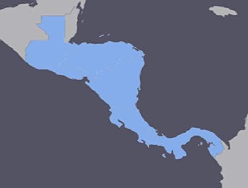 מפת קוסטה ריקה ואזור ג ' י. פי. אס 2022 למכשירי גרמין