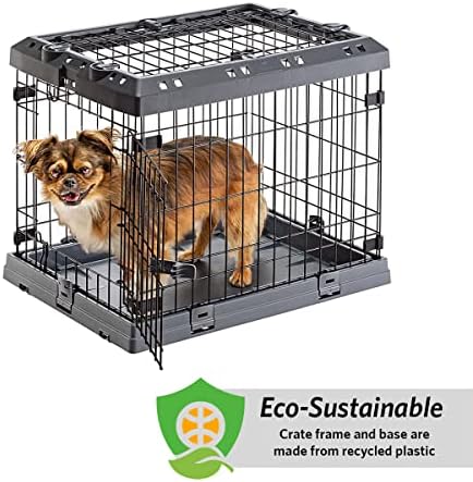 Ferplast Superior Hybrid Eco כלבים ארגז וכותב, ארגז כלבים ידידותי לסביבה המיוצר עם פלסטיק ממוחזר, 24