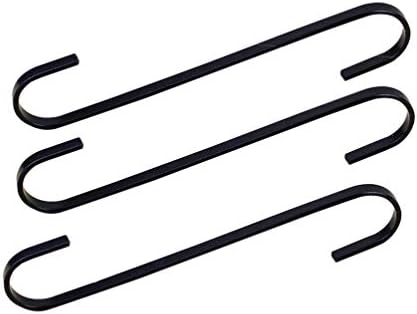 קולבים שחורים של קאבילוק קולבים מעילים כבדים ווים בצורת חלודים ברזל עגול עגול שחור כבד תושבים