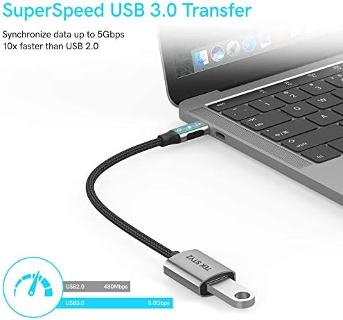 מתאם Tek Styz USB-C USB 3.0 תואם לממיר Sony WH-XB910N OTG Type-C/PD USB 3.0 ממיר נקבה.