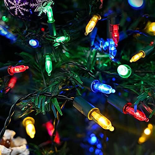 אורות חג המולד המופעלים באמצעות סוללה של זאפאלה, 2 מארז 17 רגל 50 אורות מחרוזת המופעלים באמצעות