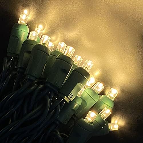 Yongzhenlite 5 ממ מיני LED אורות חג מולד, אורות מיתרי LED לעצי עצי חג המולד חיצוניים ופנים, ציון