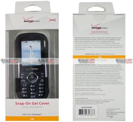 מקרה סיליקון של Verizon עבור LG Cosmos VN250 טלפון סלולרי - שחור