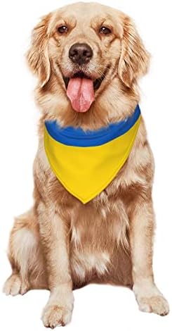 דגל של אוקראינה כלב חיות מחמד גור גור חתול בלאקלאבה משולש צנרת צווארון בנדנה צווארון נקרת חיות מחמד לכל