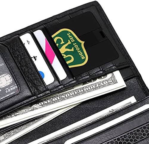 שירות היער האמריקני ביגפוט מחלקה כרטיס אשראי בכרטיס פלאש USB כונני זיכרון ניידים כונן אחסון מפתח כונן 64 גרם