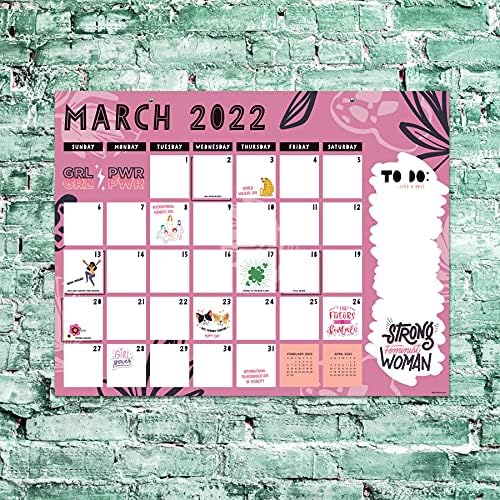 הוצאת TF - 2022 חברות דלפק של חברות כרית בלוט חודשי לוח שנה - לוח שנה ל -12 חודשים לשולחן העבודה או הקיר
