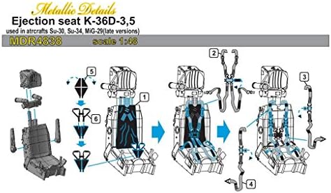 פרטים מתכתיים מושב פליטה K-36D-3.5 1/48 MDR4838