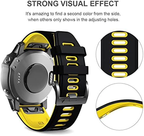 PCGV Sport Silicone Smart Watch Strap צמיד עבור Garmin Fenix ​​6x 7 7x 3HR 935 945 גישה S60 S62 Quick EasyFit