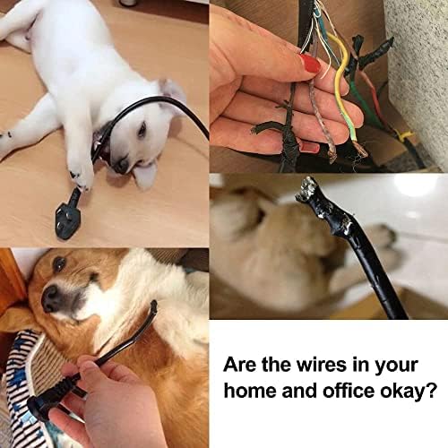 מגן טומונובו כלב וחתול מגן, 10ft, ברור חוט חיית מחמד מגן גמיש מגן מפוצל שרוול כבל צינורות עבור מטען USB/כבל אודיו