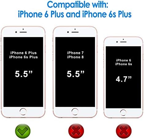 מארז ג ' טק לאייפון 6 פלוס ואייפון 6 פלוס, כיסוי מגן דק עם בלימת זעזועים, עיצוב סיבי פחמן, אפור