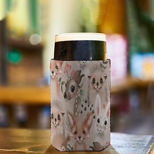 פרחוני צבי באני קיפוד דוב ושועל לשימוש חוזר כוס שרוולים אייס קפה מבודד מחזיק כוס עם חמוד דפוס עבור חם