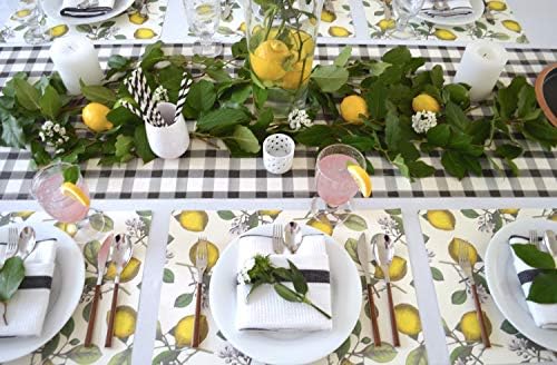 לימון גרינבייר לימון - מחצלת שולחן מרפאת את עיצוב המטבח שלך בלוז עם נגיעה של צהוב - לימונים עיצוב מטבח