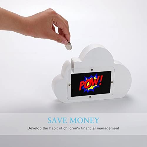 Pow Piggy Bank Cloud Shape Bank Money Bank עבור מתנות לבנות בנות
