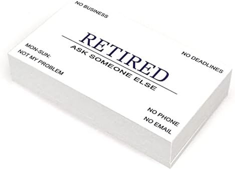 2011 פרישה כרטיס בדימוס כרטיסי ביקור מצחיק פרישה מתנה עבור בדימוס גברים נשים עמיתים לעבודה