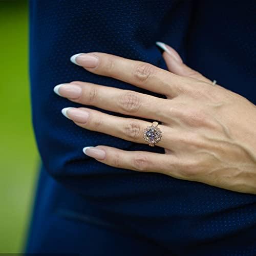 2023 חדש אירוסין מעוקב מבריק עגול יהלומי זירקון בלינג אישה טבעת זהב מעדן טבעת נישואים טבעת חלול לב טבעת
