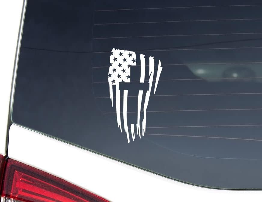 דגל אמריקאי קוטג 'אמריקאי ומכוניות מדבקות קרוס מכוניות מכוניות טנדרים רכבי שטח רכבי שטח קירות חלונות כוסות