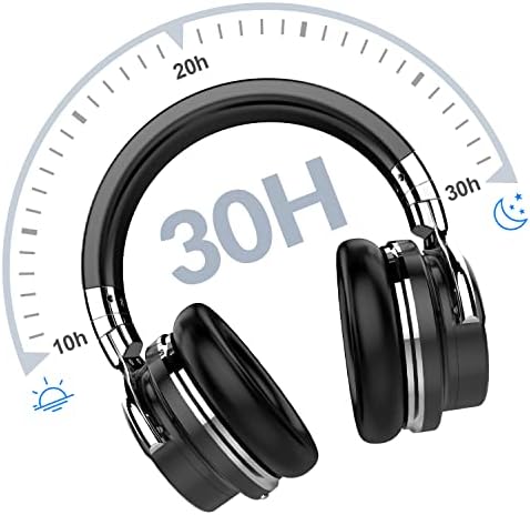 Silensys E7 אוזניות מבטלות רעש פעיל אוזניות Bluetooth עם אוזניות אלחוטיות של מיקרופון עמוק באוזן מעל