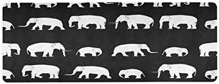 מזרן יוגה פילים לבנים קילמי, מזרן התעמלות החלקה עשוי מחומר פרימיום שאינו רעיל אחיזת ביצועים גבוהים,