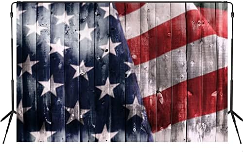 קייט 10 * 6.5 רגל אמריקה דגל צילום תפאורות מרקם עץ קיר פטריוטי רקע תמונה עבור עצמאות יום רקע