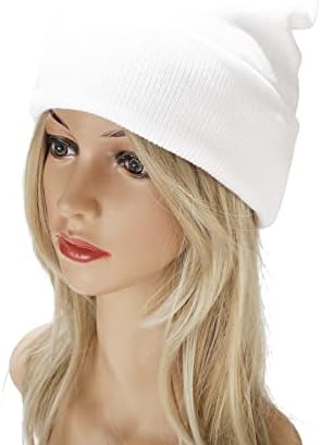 מוצק צבע כפת כובע סרוג באזיקים גולגולת כובע שכבה כפולה חורף שעון כובעים לנשים, גברים