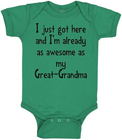 נעשה כבר מדהים כמו סבתא סבתא בגד גוף תינוקות אחד קלי ירוק 6 חודשים
