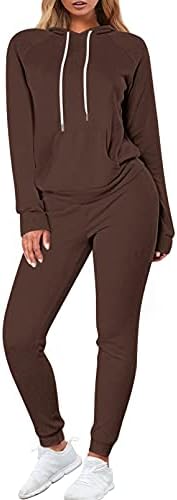 פופין עניבה לנשים דיי ג'וג'ר תלבושת תלבושת סווטשירט 2 חתיכות סווטשירט עם שרוול ארוך ברדס ומכנסיים מכנסיים מכנסיים