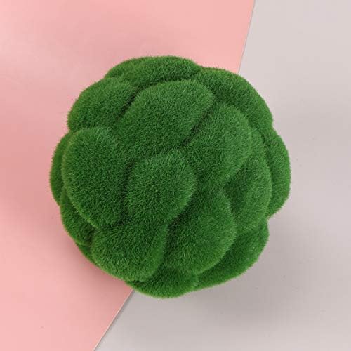 כדורי טחב Besportble כדור מלא מלאכותי כדור צמח תלייה כדור ירק לעיצוב מסיבת גן ביתי- בגודל 20 סמ
