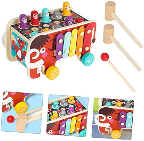 טוינדונה כלי הקשה צעצוע תינוק קסילופון פעוט מתנה לילדים צעצועים מעץ 1 סט ספסל פטיש עץ קסילופון מעץ