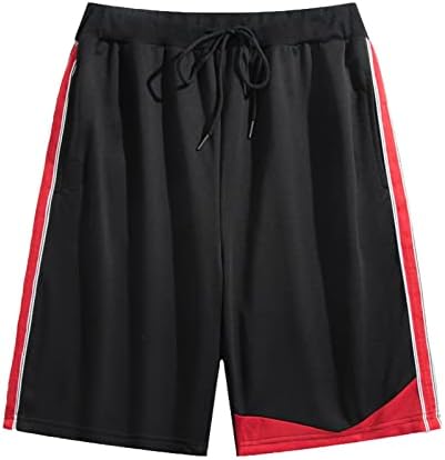 מכנסי כדורסל Wenkomg1 לגברים, חסימת צבע יבש מהירה גזעים קלים משקל קל משקל אלסטיים המותניים המותניים המותניים המותניים