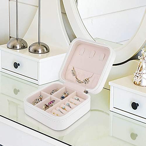 קופסת תכשיטים בהתאמה אישית לנשים בנות אשת חברה מתנה אידיאלית, מארז אחסון מארגן תכשיטים קטנים,
