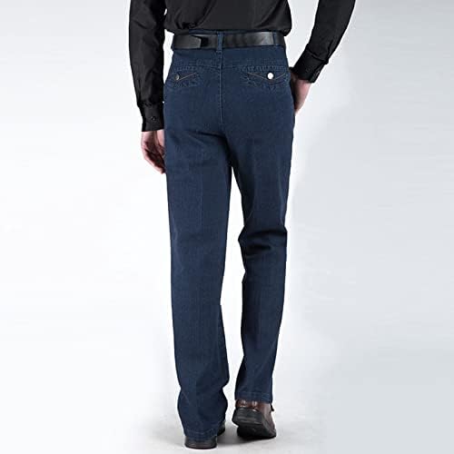בית זיכרון גברים של כושר רזה למתוח ג 'ינס סקיני ג' ינס לגברים במצוקה ישר רגל אופנה נוחות גליטר
