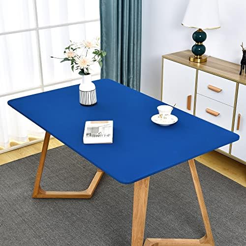 שולחן מלבן מצויד כיסוי טופר סטרטקס קוקטייל נמתח שולחן שולחן כובע שולחן כחול כובע עם קצה אלסטי 42 x 72 אינץ