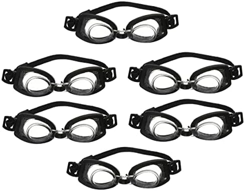 Tofficu 12 PCS מיני משקפי תינוקות מיני אביזרים משקפיים פלסטיק שחור
