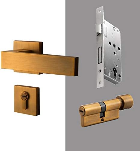 TREXD 1 סט/מרובע דלת פנים מפני דלתות לדלתות 35-50 ממ ידית מנוף דלת פשוטה עם אביזרי נעילה