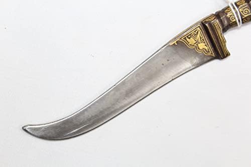 רג ' סטאן אבני חן עבודת זהב סכין פגיון להב פלדה סיק קירפן בעבודת יד בציר בידארי 628