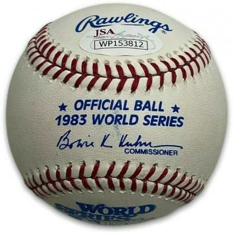 אדי מוריי חתם על בייסבול העולמי של סדרת העולם הגדולה עם 83 WS Champs JSA - כדורי בייסבול חתימה