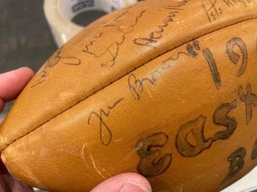 1964 NFL Pro Bowl Team חתום על הכדורגל Huff Lilly Renfro Jurgensen Ringo 36 JSA - כדורגל חתימה