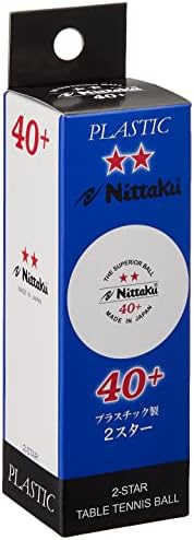 Nittaku NB-1320 כדור תרגול, פלסטיק 2 כוכב, הכשרה עצמית, טניס שולחן