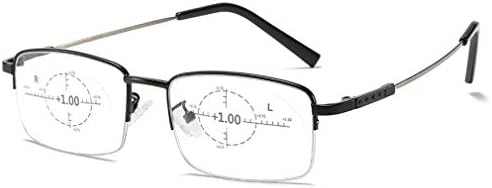 Ploplo 360 טבעי פרוגרסיבי מעגל עגול מעגל-מוקד משקפיים אנטי אור כחול חוסם קורא מחשב משקפיים