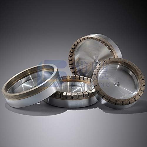 Xucus טוב גלגלי יהלום מפולחים מלאים בגודל 150x12-15x10 80/100/120למכונת שולי דופק זכוכית. מכונת שחיקת זכוכית,