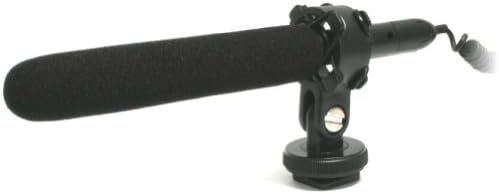 ווסאבי פאוור מיקרופון מיני קביית מיני מיקרופון עבור מצלמות DSLR, מצלמות וידיאו וקאנון, פוג'יפילם,