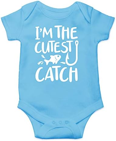 אני הכי חמוד לתפוס-מצחיק דיג תלבושת-חמוד תינוק מקשה אחת תינוק בגד גוף
