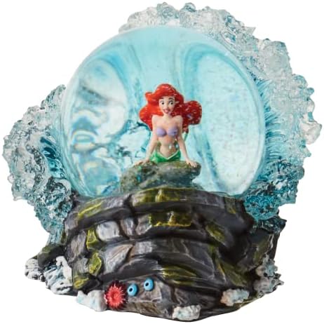 Enesco Disney מציג את הים הקטן אריאל על סלע גלגל מים, 5.5 אינץ ', רב צבעוני